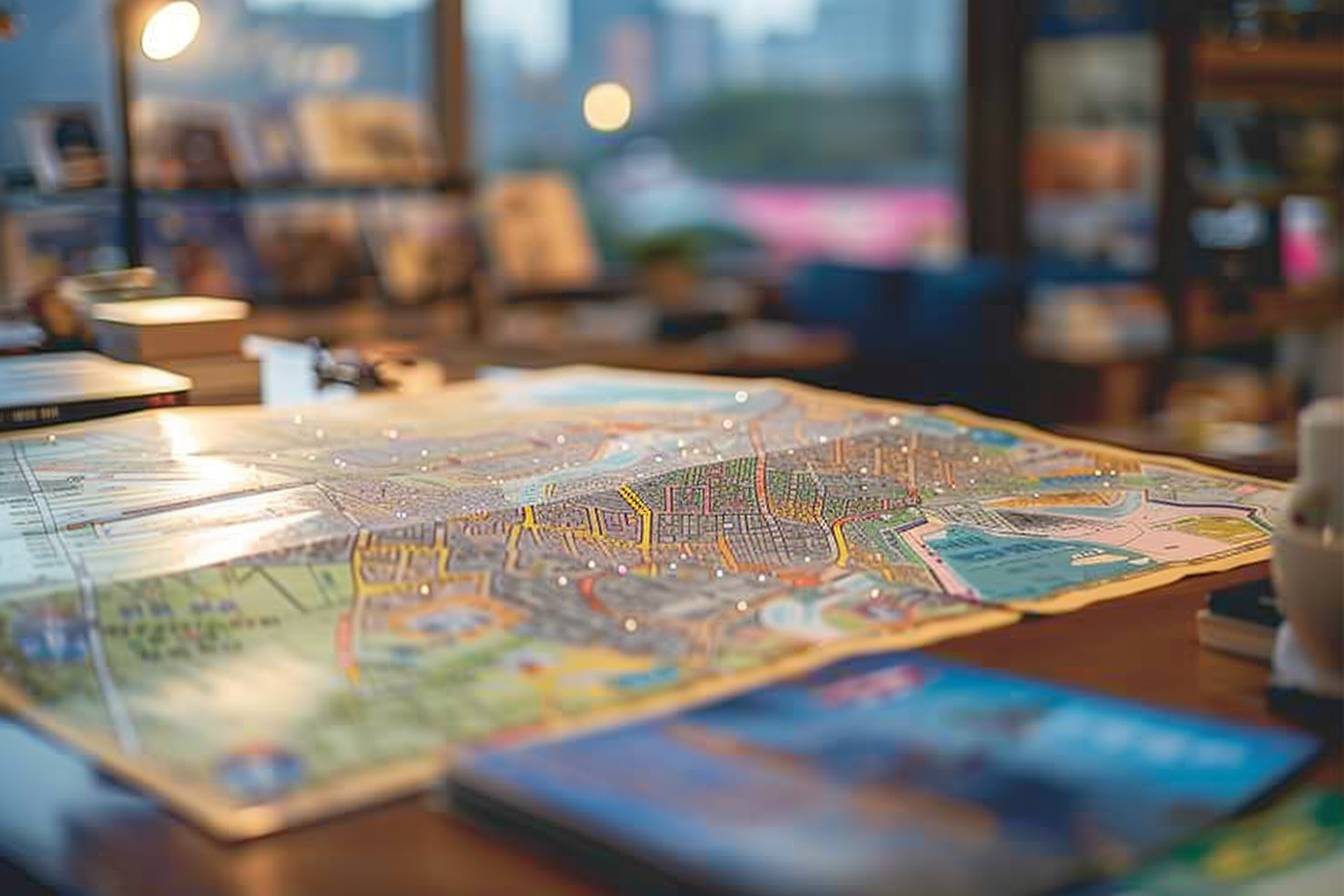 Séoul : vue aérienne du quartier moderne de Gangnam avec ses gratte-ciels