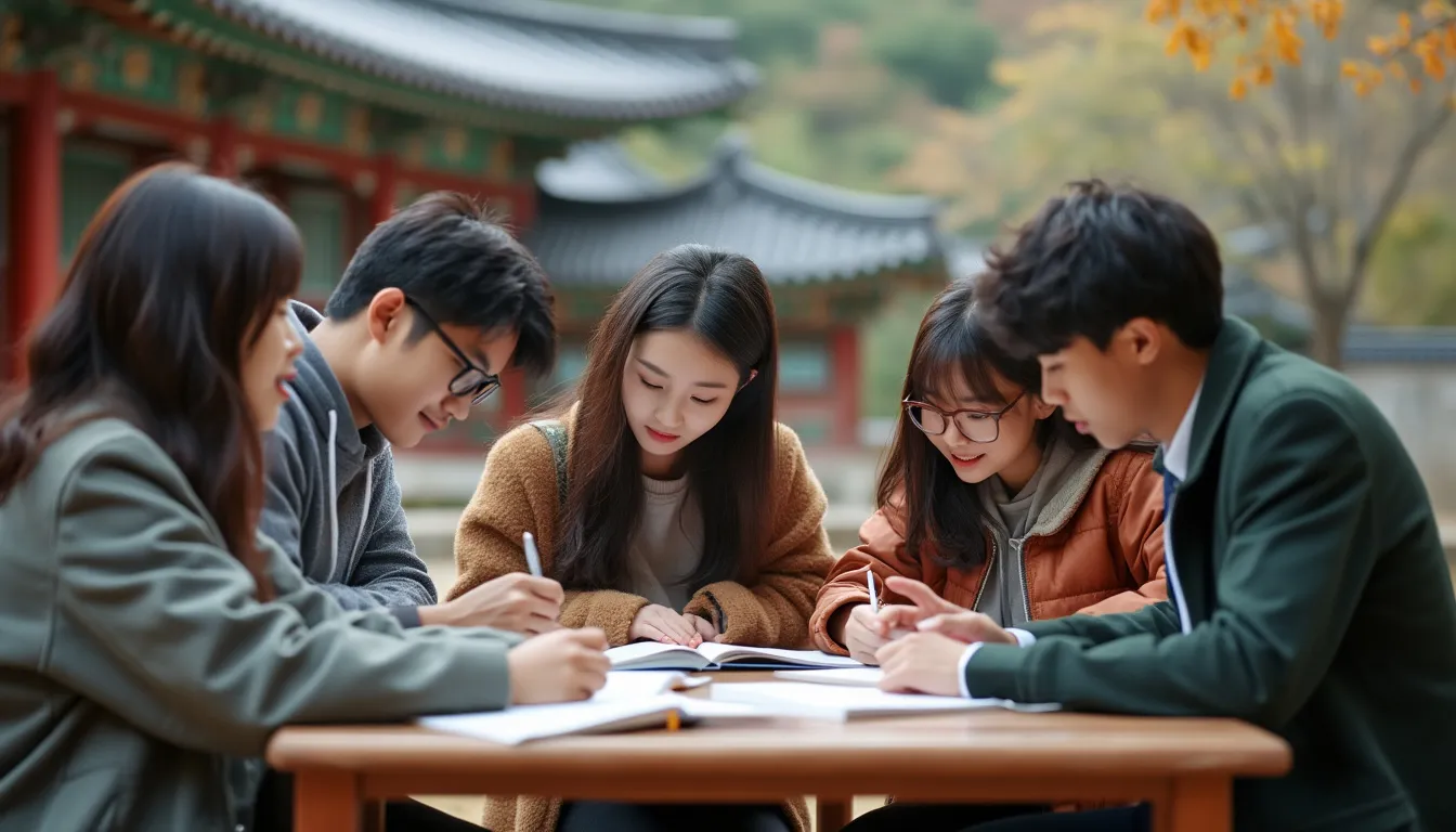 universités Corée du Sud : campus universitaire moderne en Corée du Sud