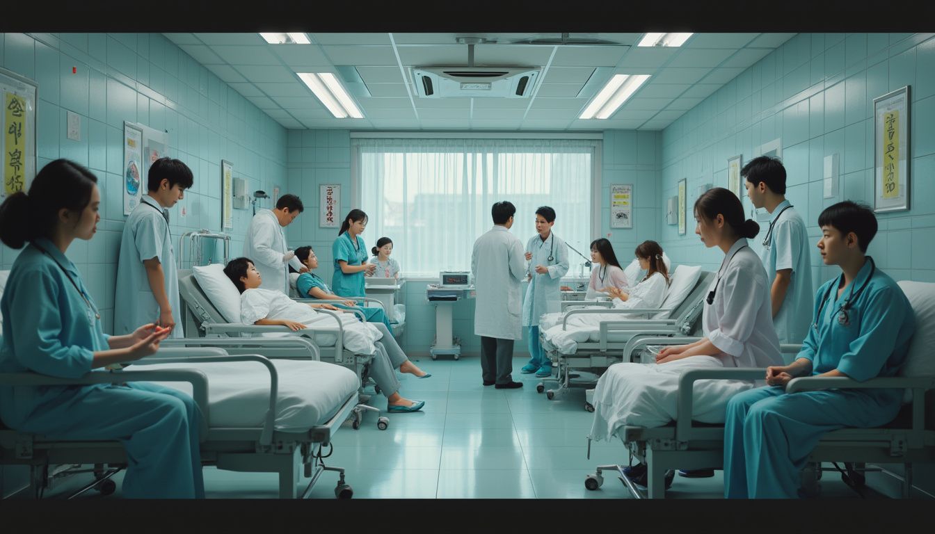 système de santé : illustration d'un hôpital moderne en Corée du Sud