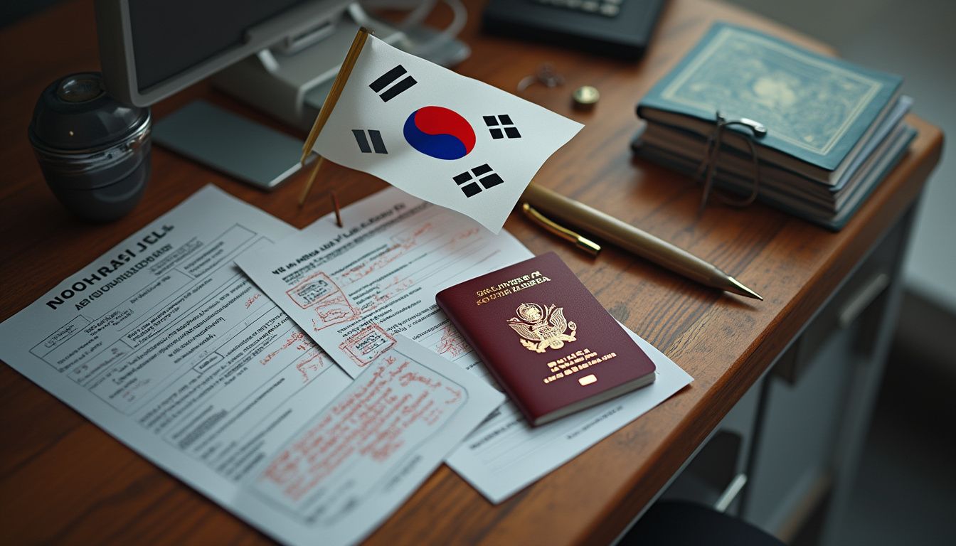 visa Corée du Sud : formulaire et passeport pour demande de visa