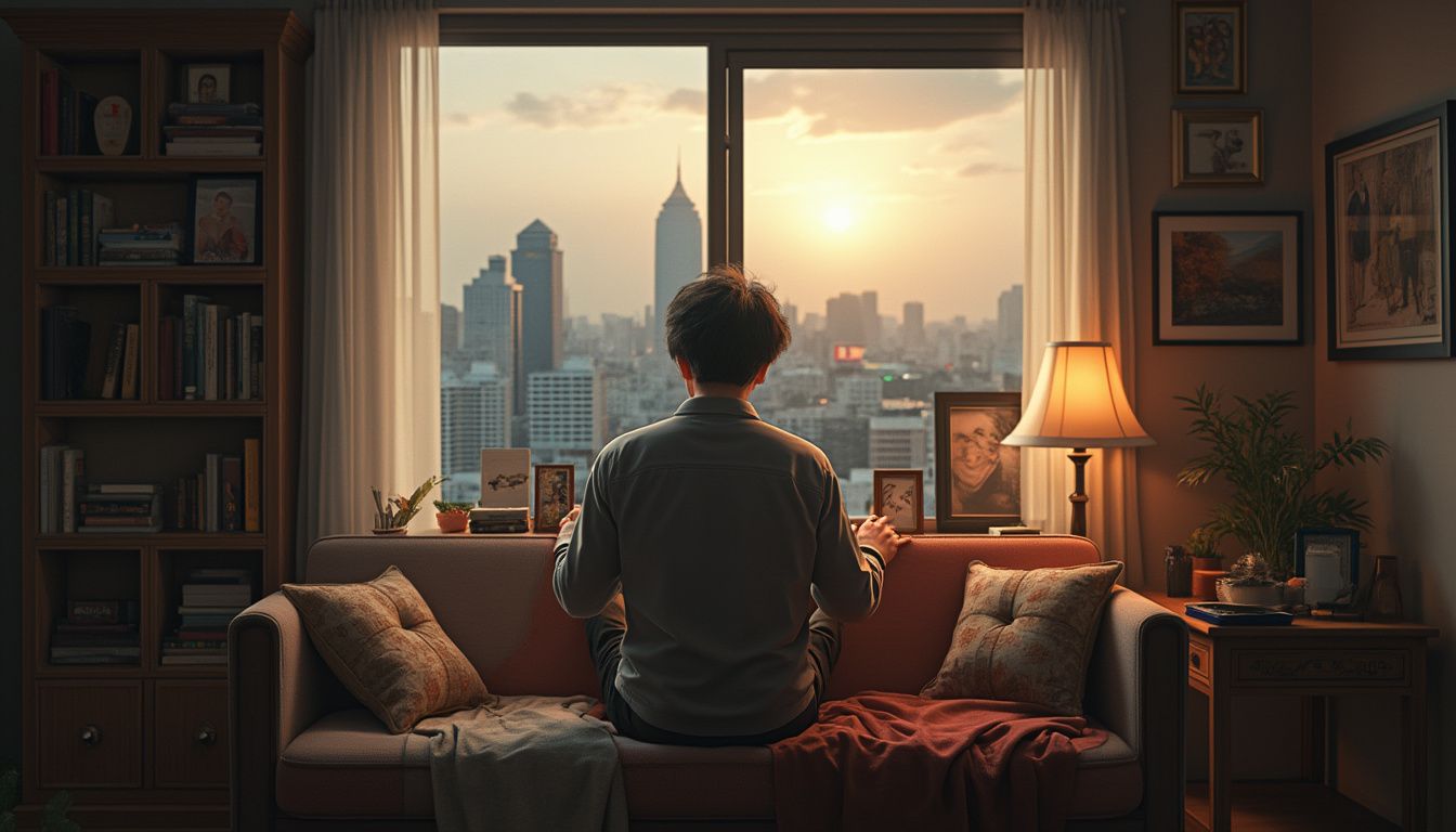 mal du pays : expatrié réfléchissant en Corée du Sud