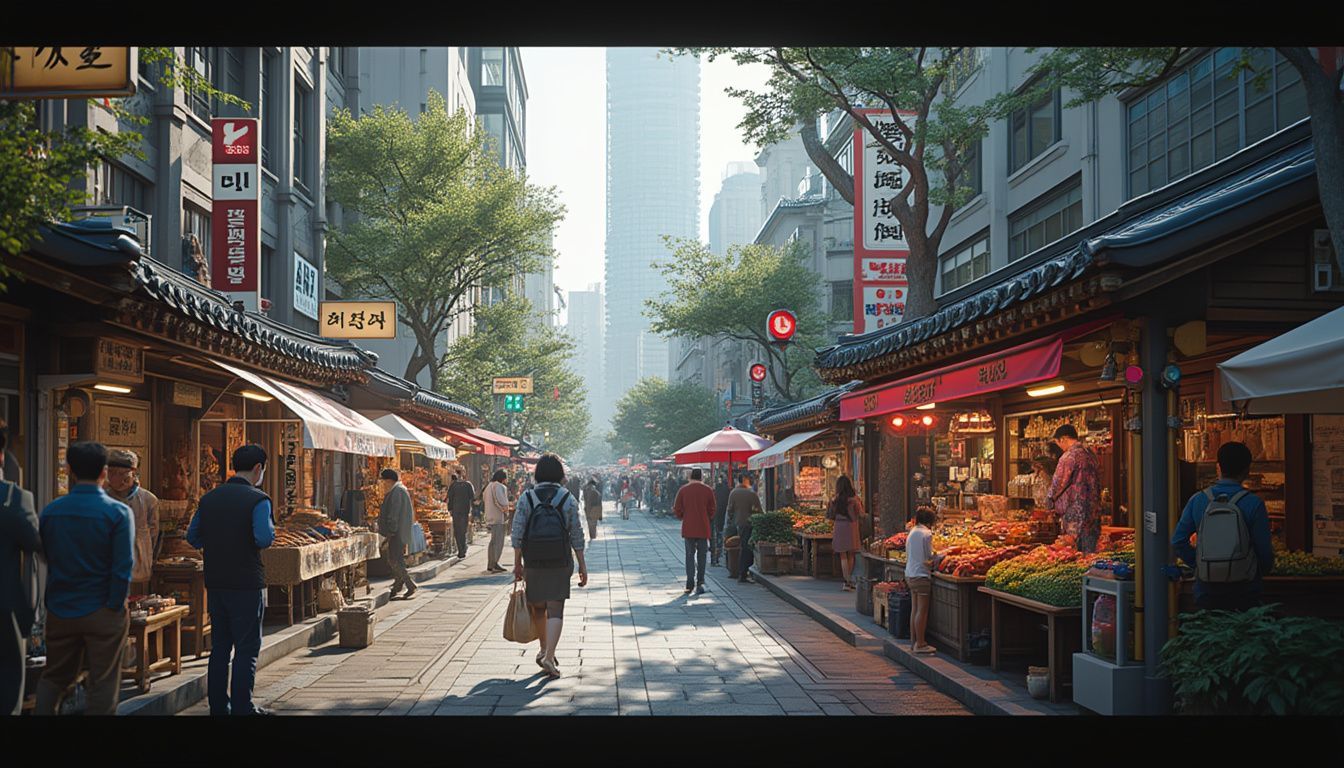 Corée du Sud : vue d'un appartement moderne avec technologie avancée