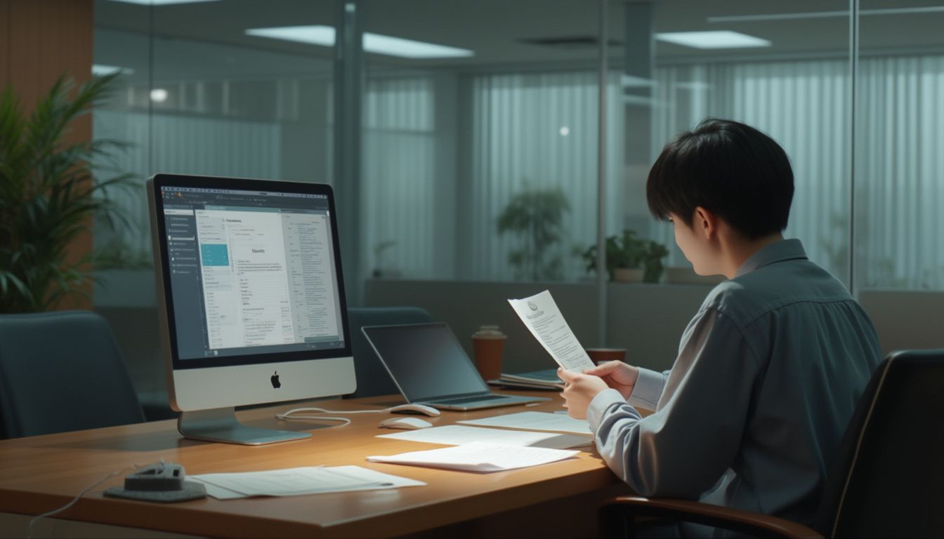 permis de travail Corée du Sud : illustration d'un permis de travail avec drapeau sud-coréen