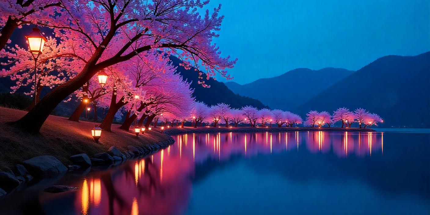 floraison des cerisiers en Cor&eacute;e