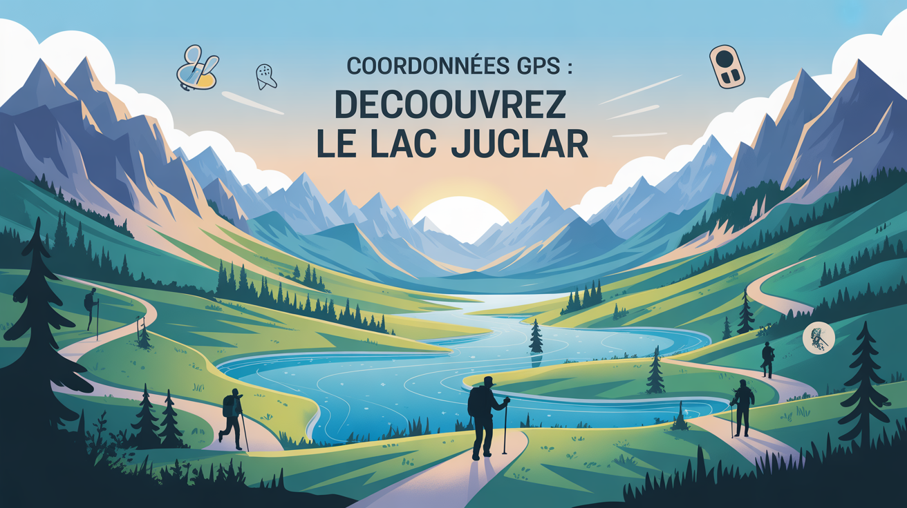 Illustration vallee Andorre, lac Juclar, randonneurs, GPS