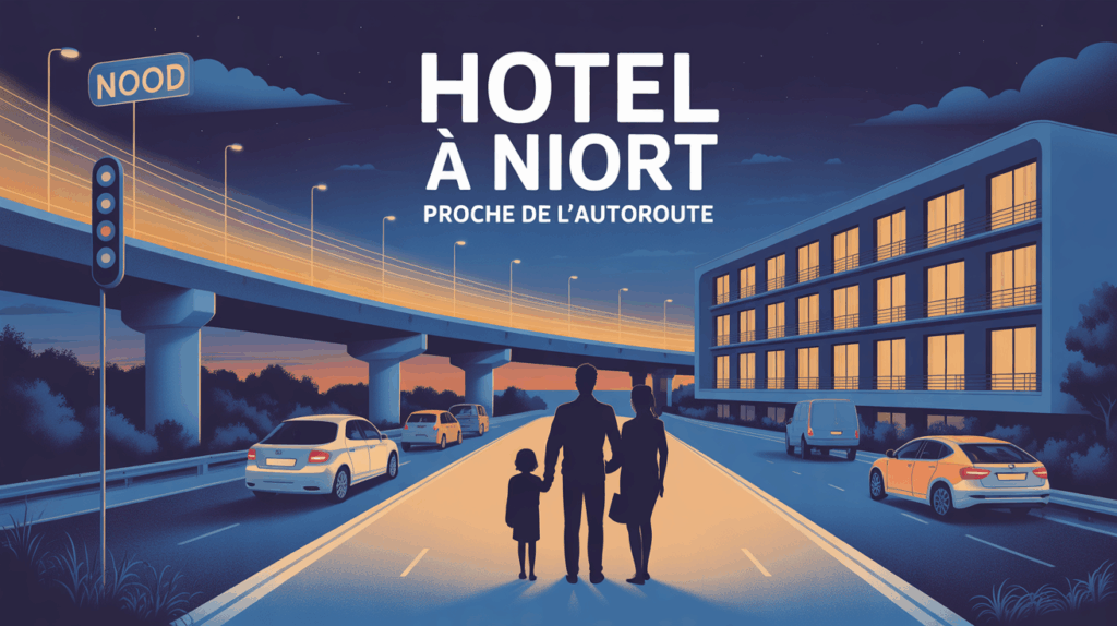 Image hotel moderne a Niort autoroute nuit parking