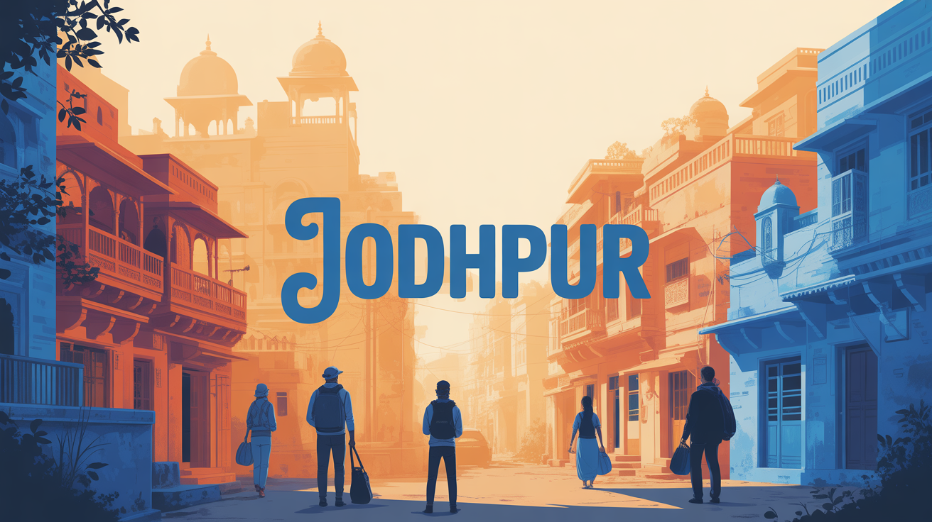 Vue des toits bleus de Jodhpur Rajasthan