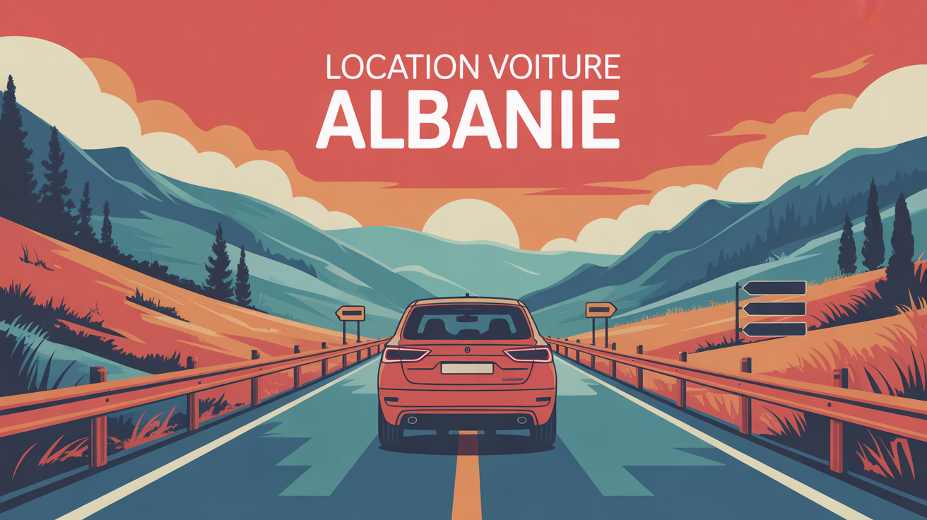Route sinueuse Albanie, voiture location