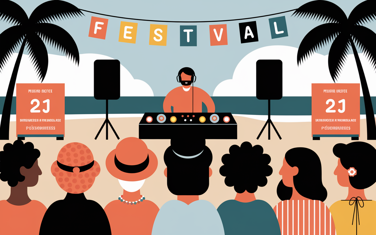 festival Albanie foule scène DJ ambiance conviviale