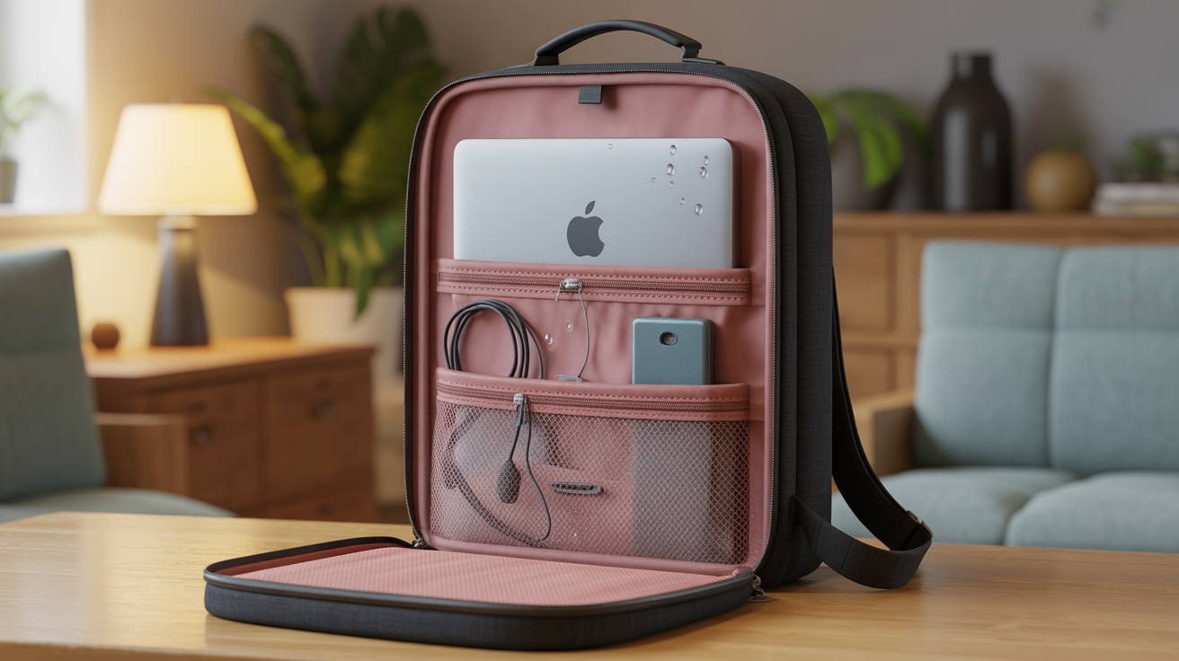 Sac compartimenté housse étanche ordinateur avion