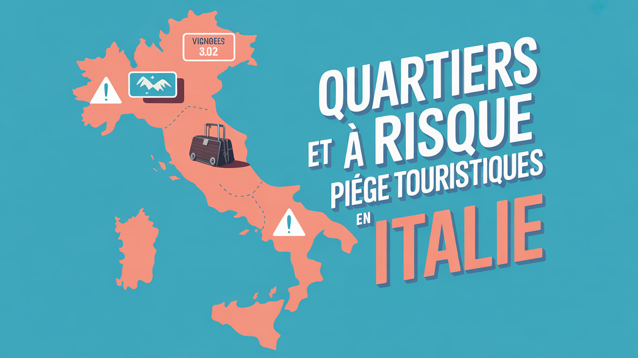 Carte Italie quartiers à risque pièges touristiques