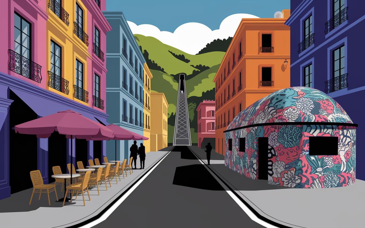 quartier Blloku Tirana fresques bunker funiculaire Dajti