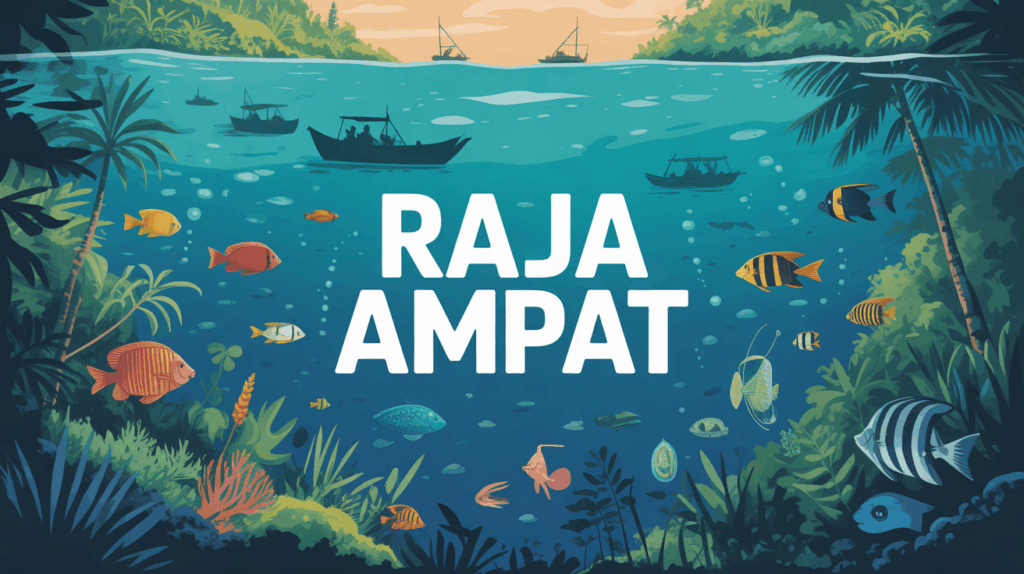 Illustration Raja Ampat archipel sanctuaire nature et eco-tourisme