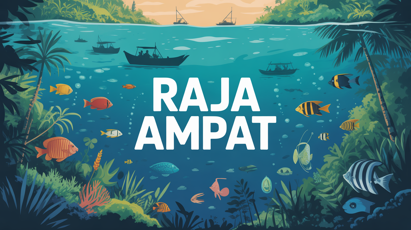 Illustration Raja Ampat archipel sanctuaire nature et eco-tourisme