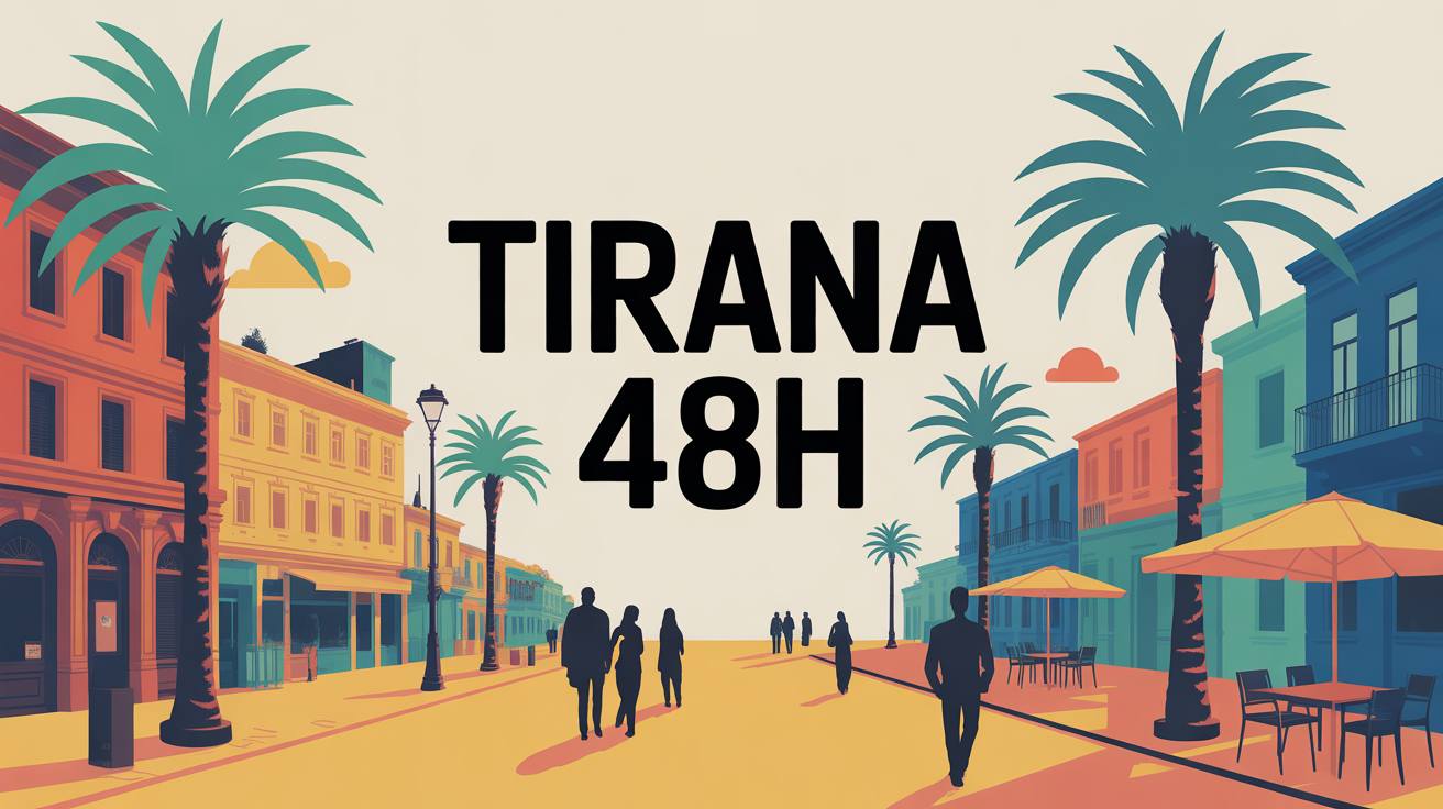 place Skanderbeg Tirana ambiance urbaine animée