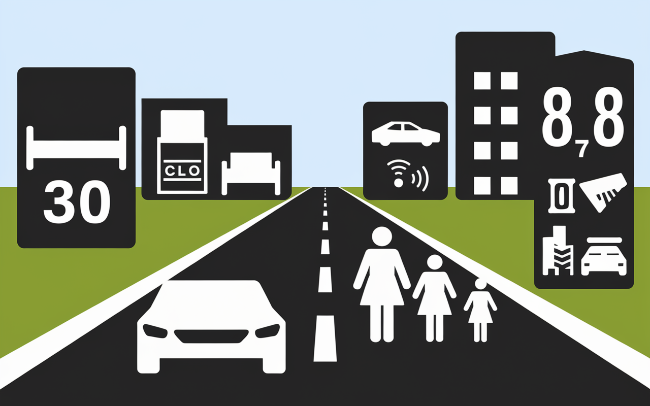 Tableau pictogrammes hotels autoroute Dijon