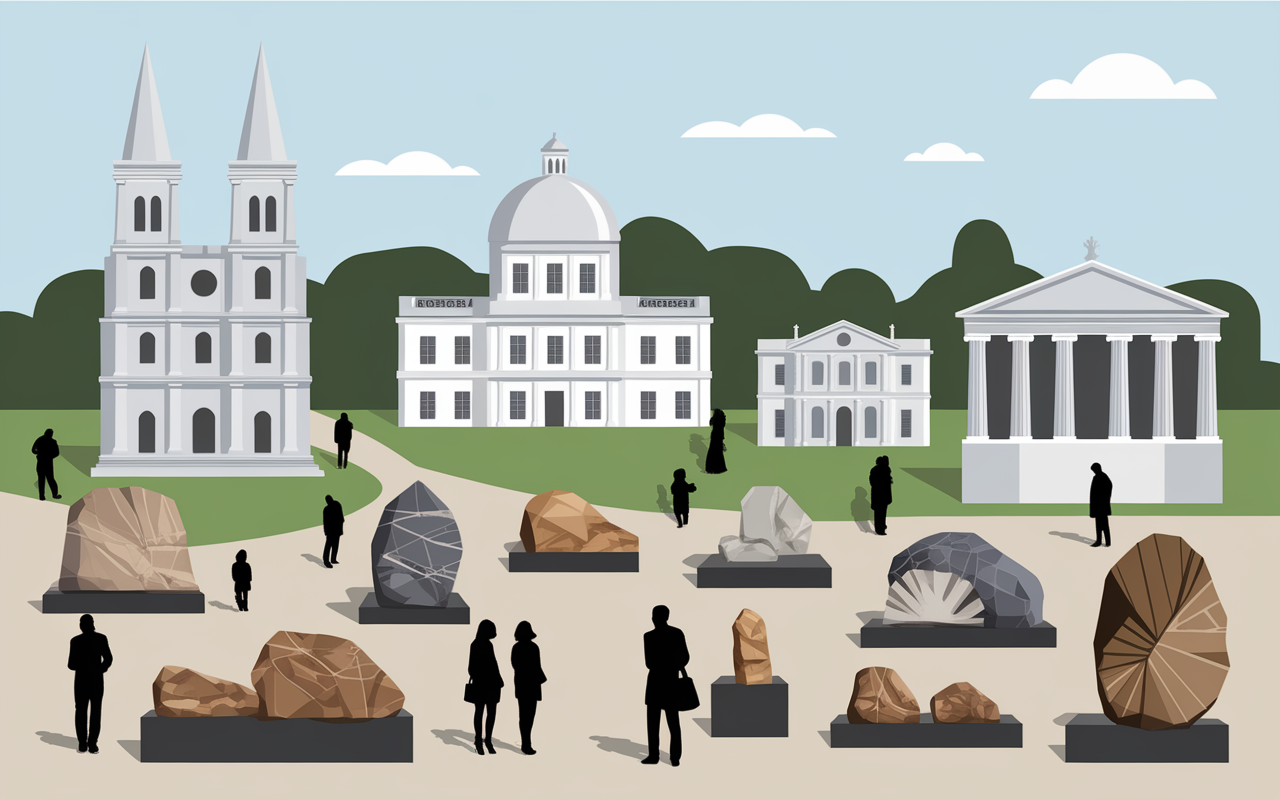 Monuments et musée minéralogique Caltanissetta Sicile