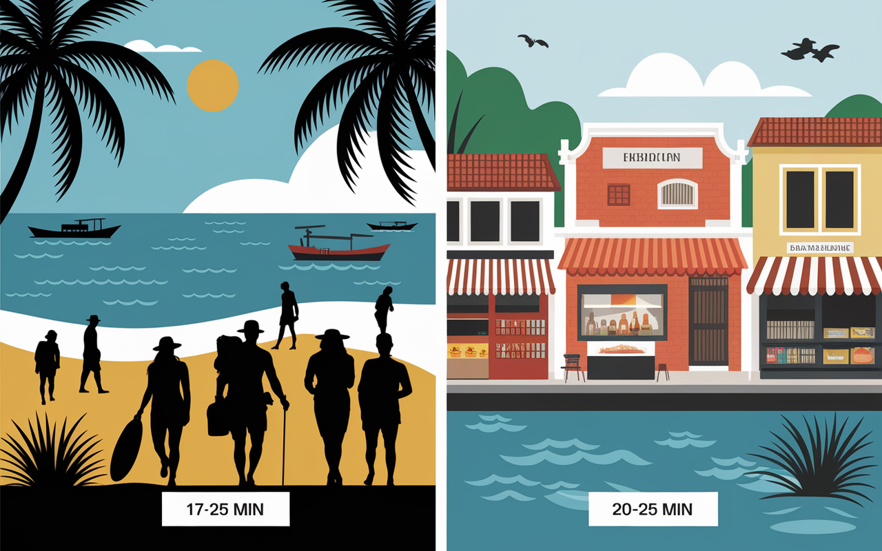 Plage Ao Nang ville Krabi Town 17km séparées