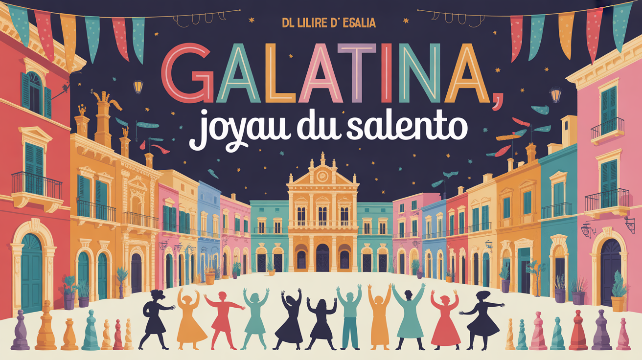 Illustration festive Galatina places palais Salento