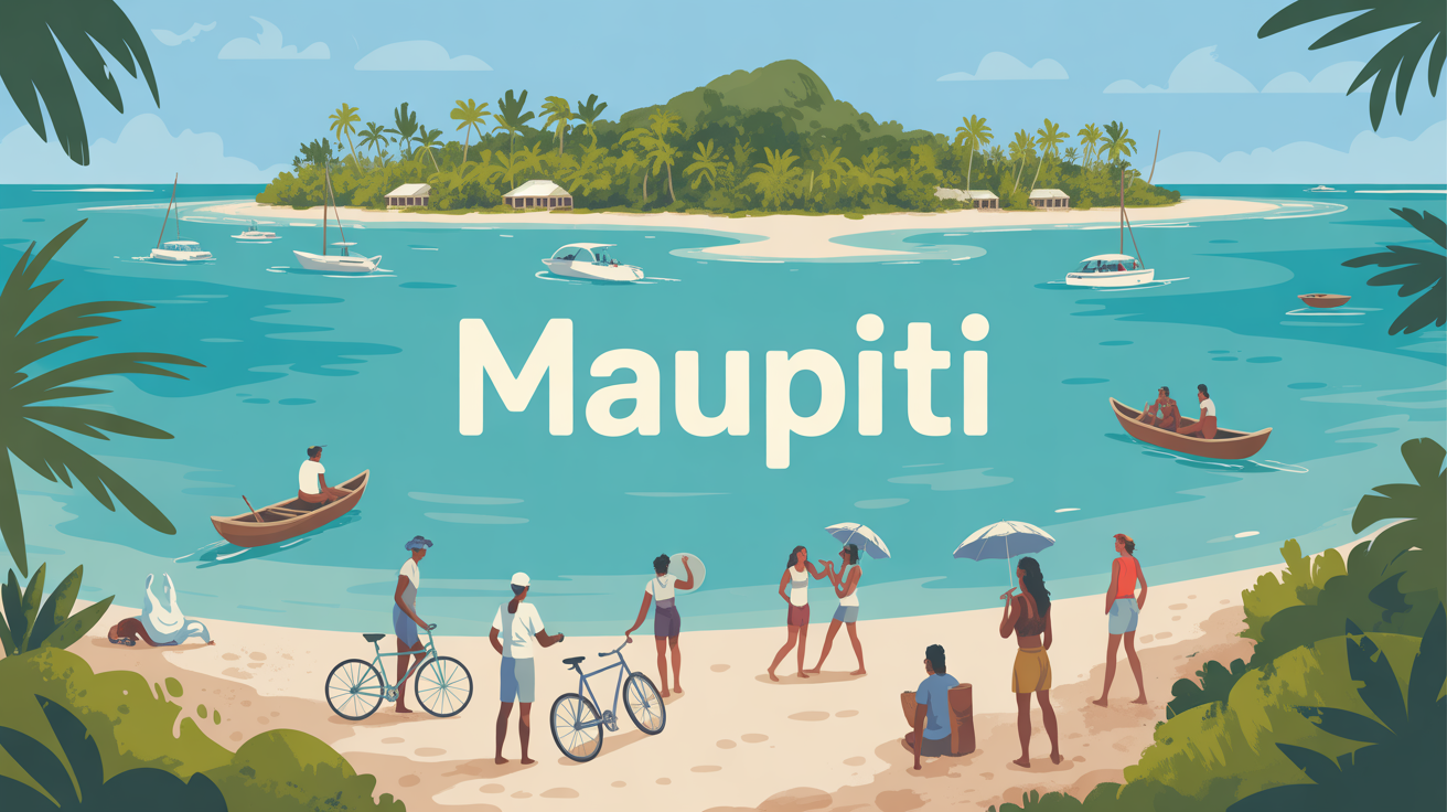 Vue aérienne Maupiti lagon turquoise tourisme régénératif