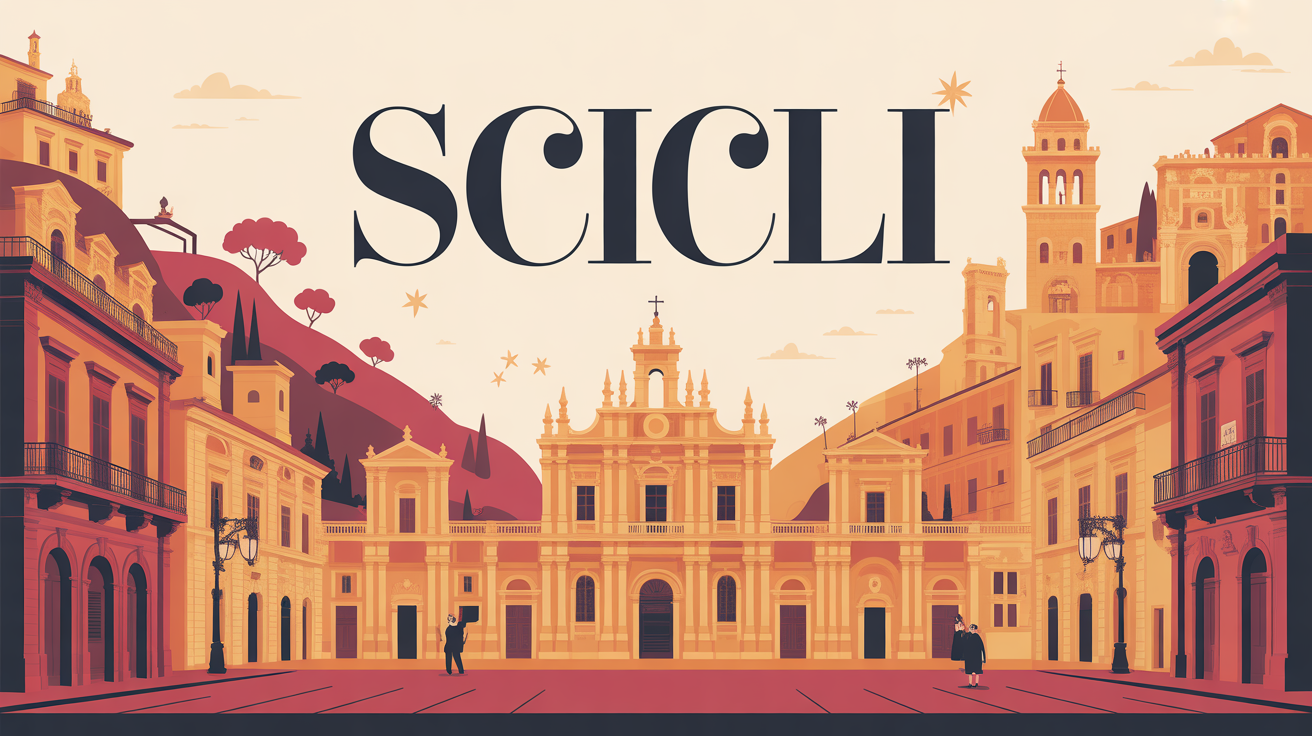 Image ville baroque Scicli Sicile UNESCO