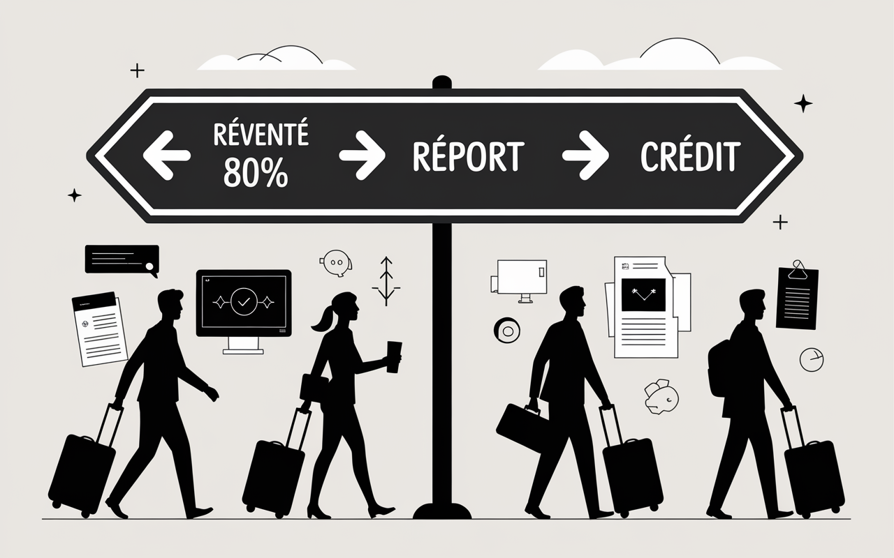 Options revente report credit hotel non remboursable