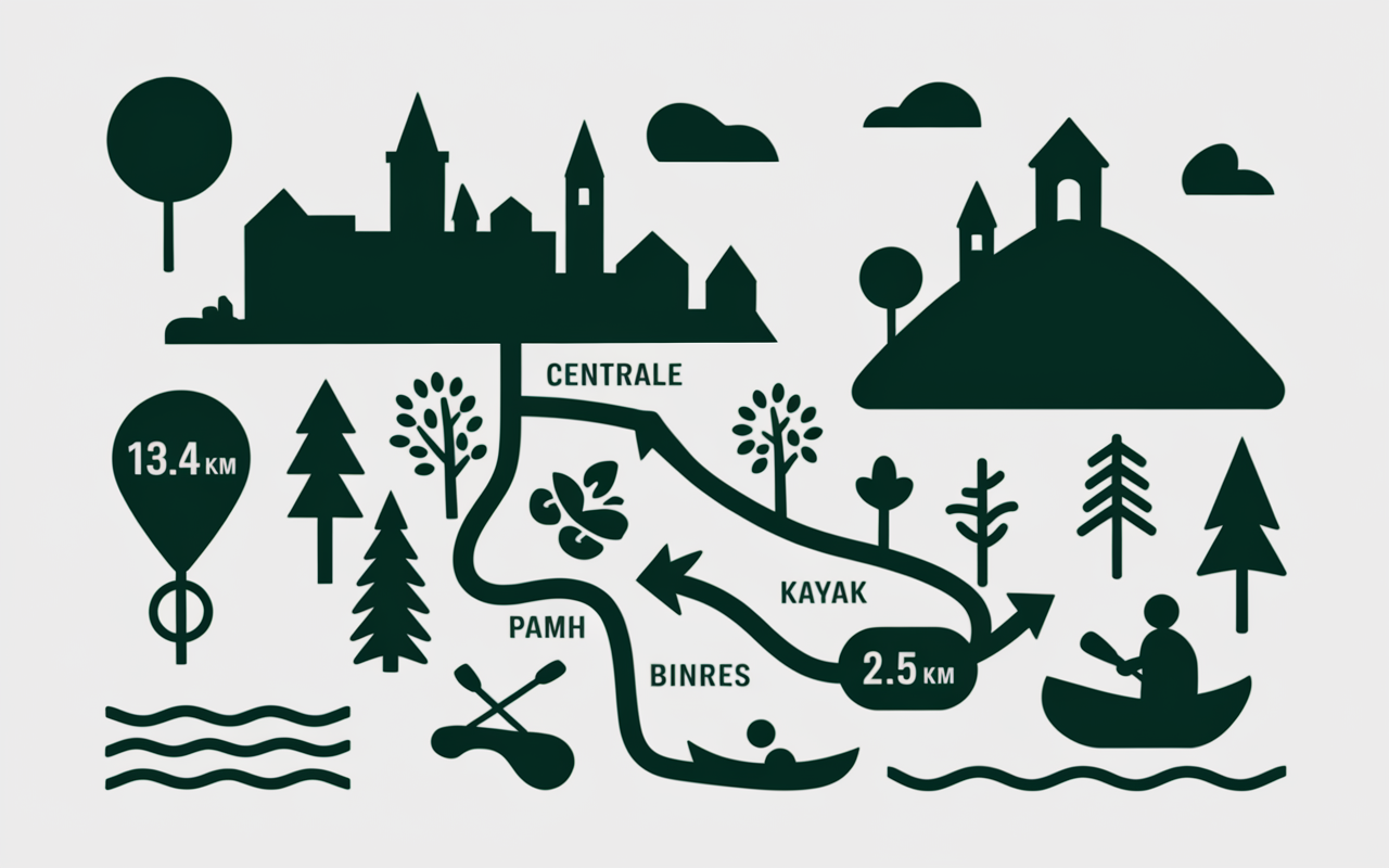 carte lac d'orta sites activites kayak baignade