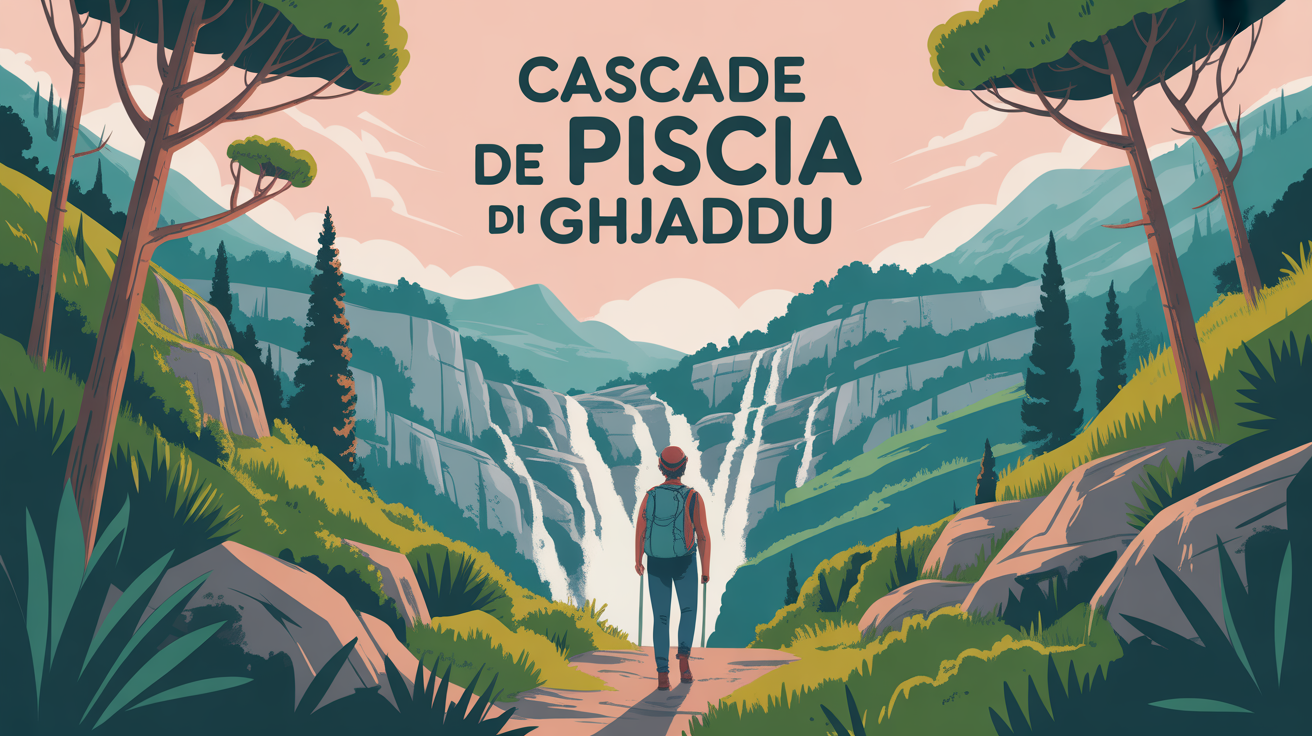 Randonnée sur sentier forestier vers Cascade de Piscia di Ghjaddu en Corse