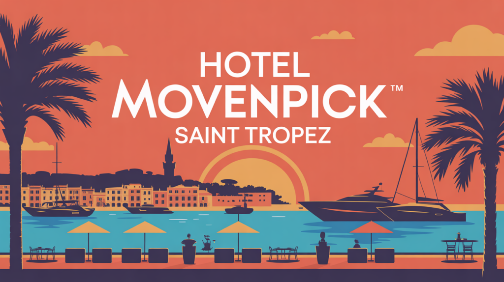 Vue port Saint-Tropez hotel Movenpick luxe palmiers yachts
