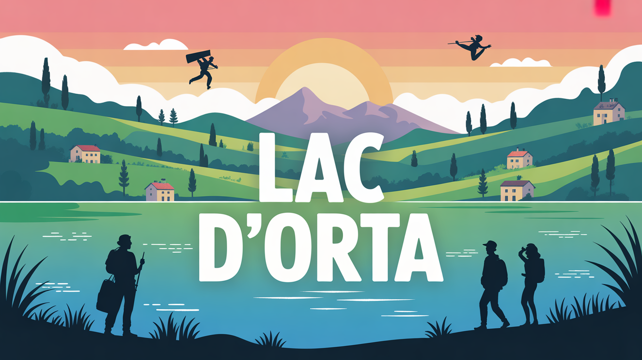 lac d'orta paisible vue estivale