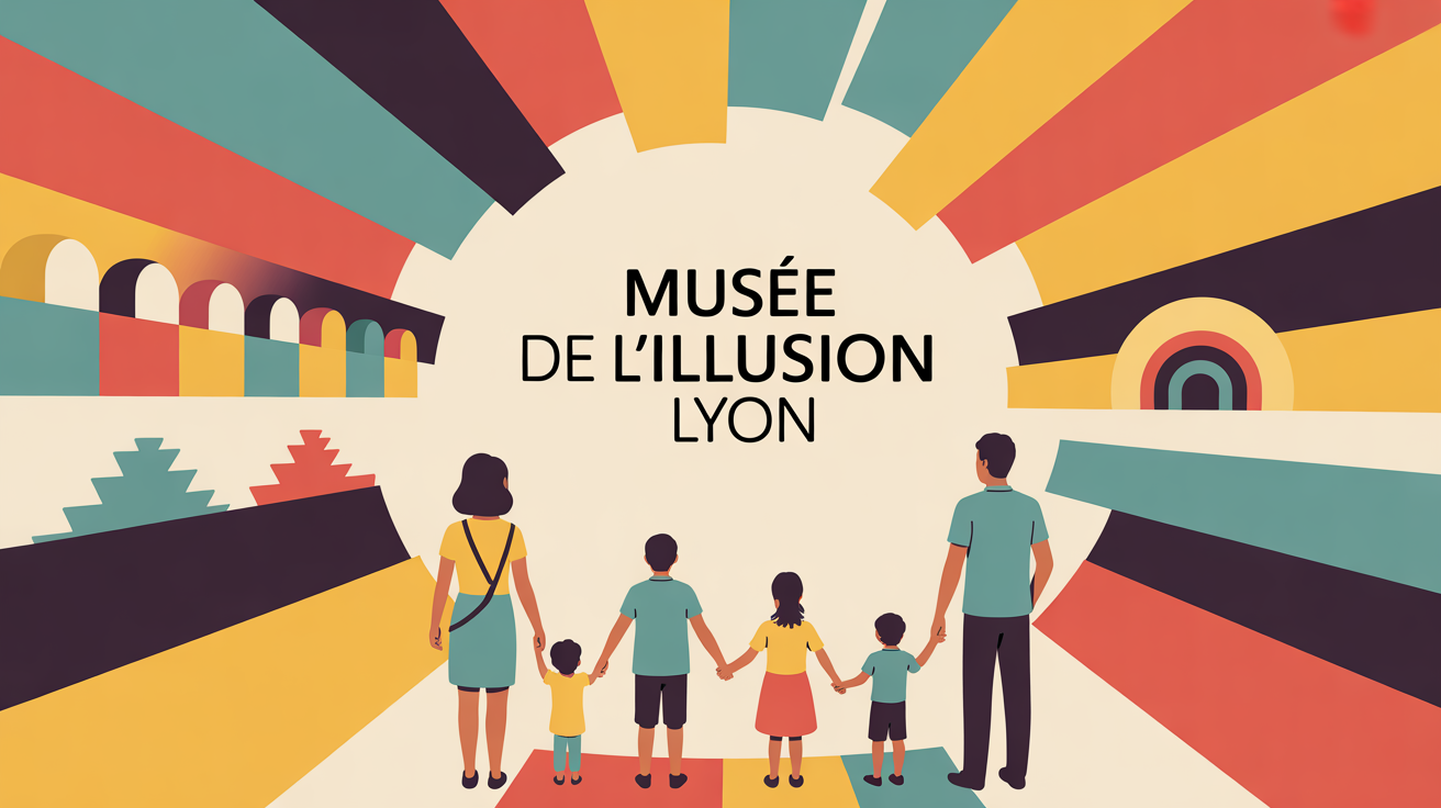 Famille entrant au Musee de l Illusion Lyon univers illusions visuelles