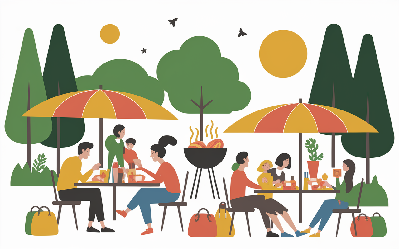 Parking Roche aux Sabots aire pique-nique familles équipements