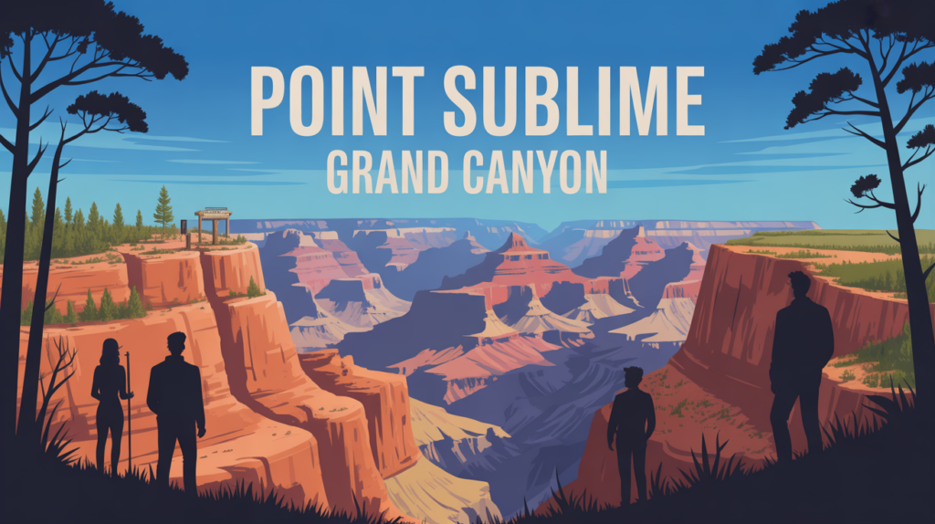 illustration Point Sublime Grand Canyon paysage sauvage