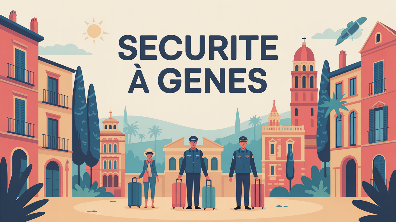 Image sécurité à Gênes ville méditerranéenne voyageurs