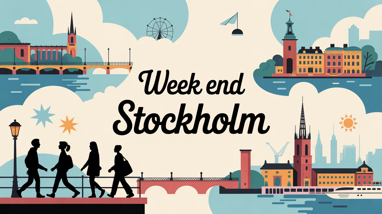 week end stockholm vue sur iles et ponts