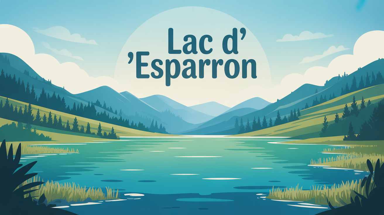 vue stylisee lac d'esparron turquoise