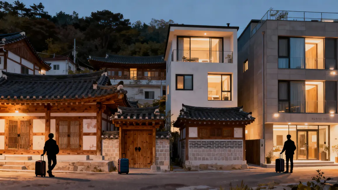 options logement coree du sud auberge hanok hotel