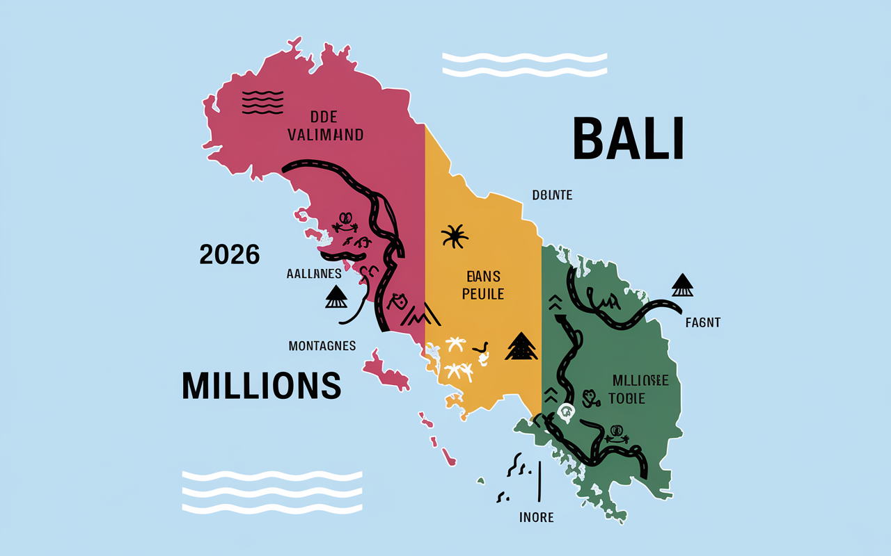 bali carte 2026 separation regions pictogrammes
