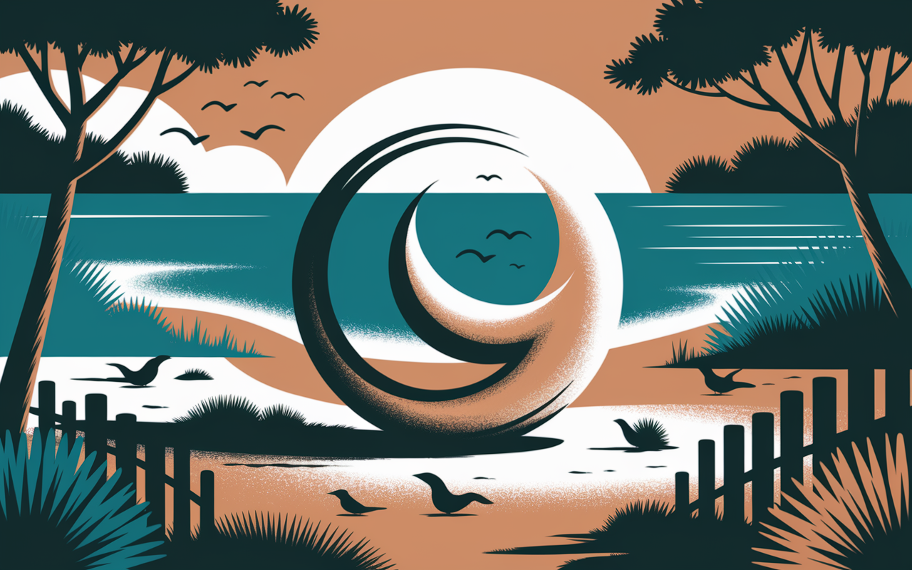 Tombolo et plages naturelles du cap taillat illustration