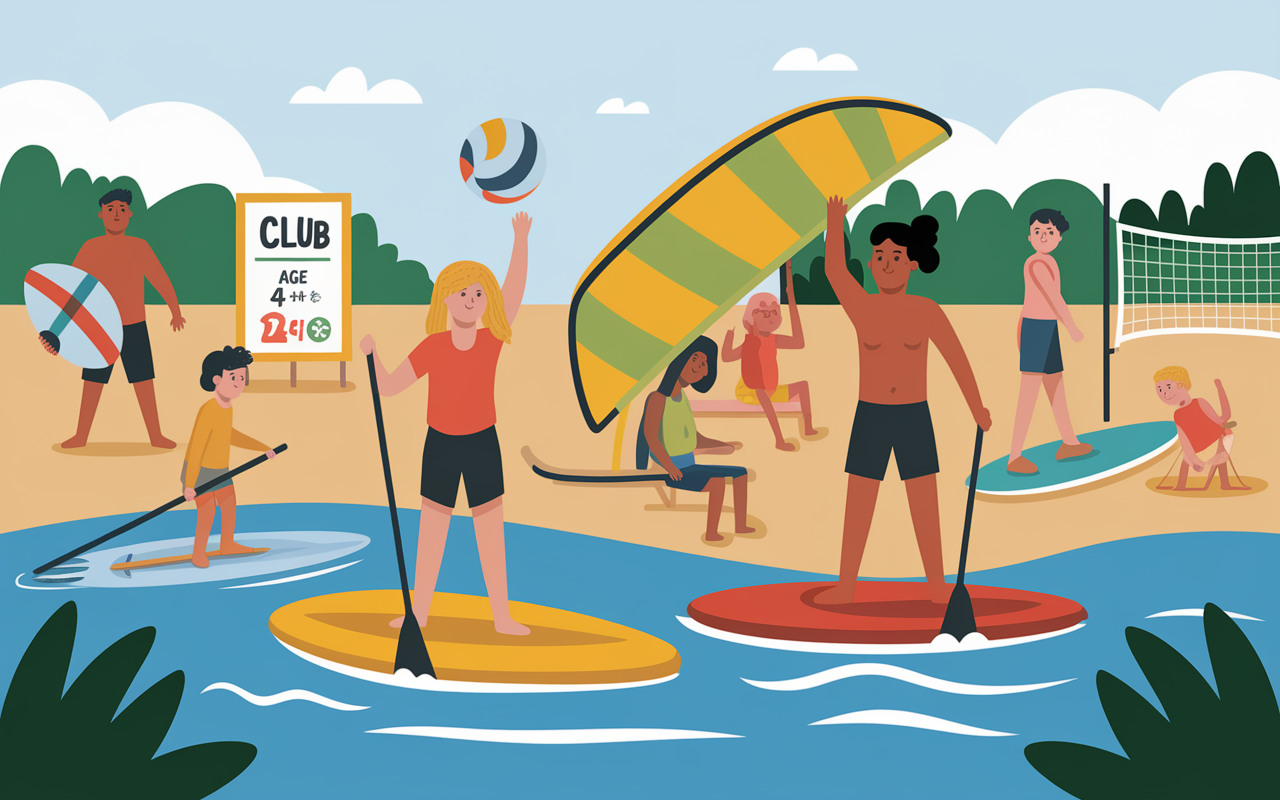Surf, paddle et activites famille a Carcans Plage