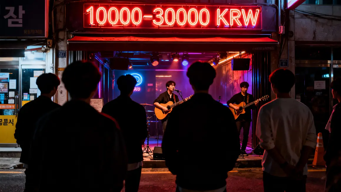 Rue animee club soiree Hongdae Coree