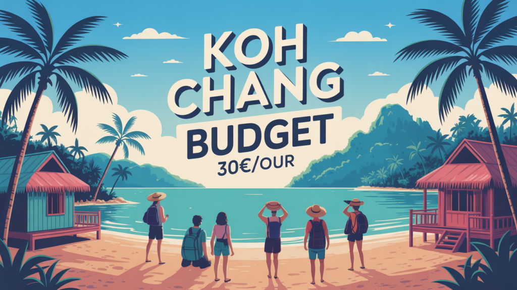 koh chang plage tropicale avec backpackers