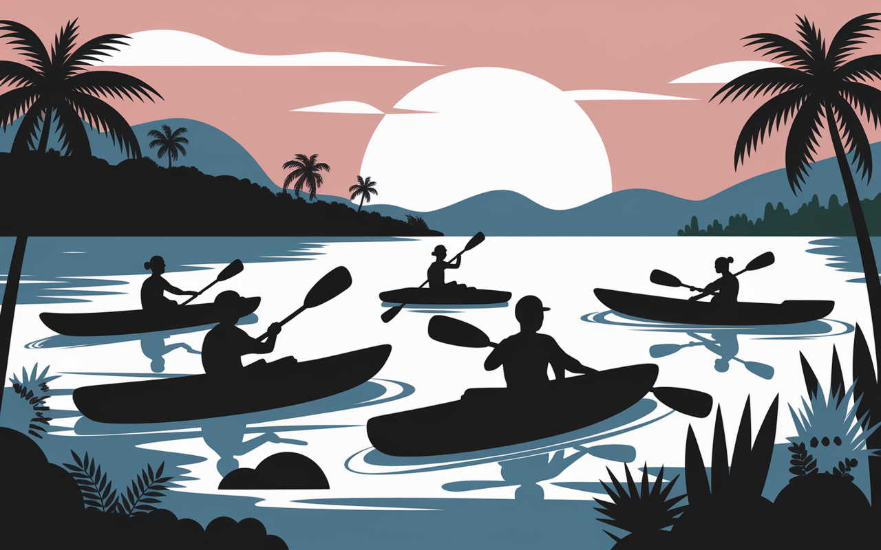 Activités famille lac d'Esparron, kayak, baignade, randonnée