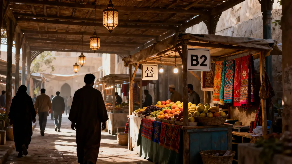 marche couvert artisanat coree du sud stands tissus