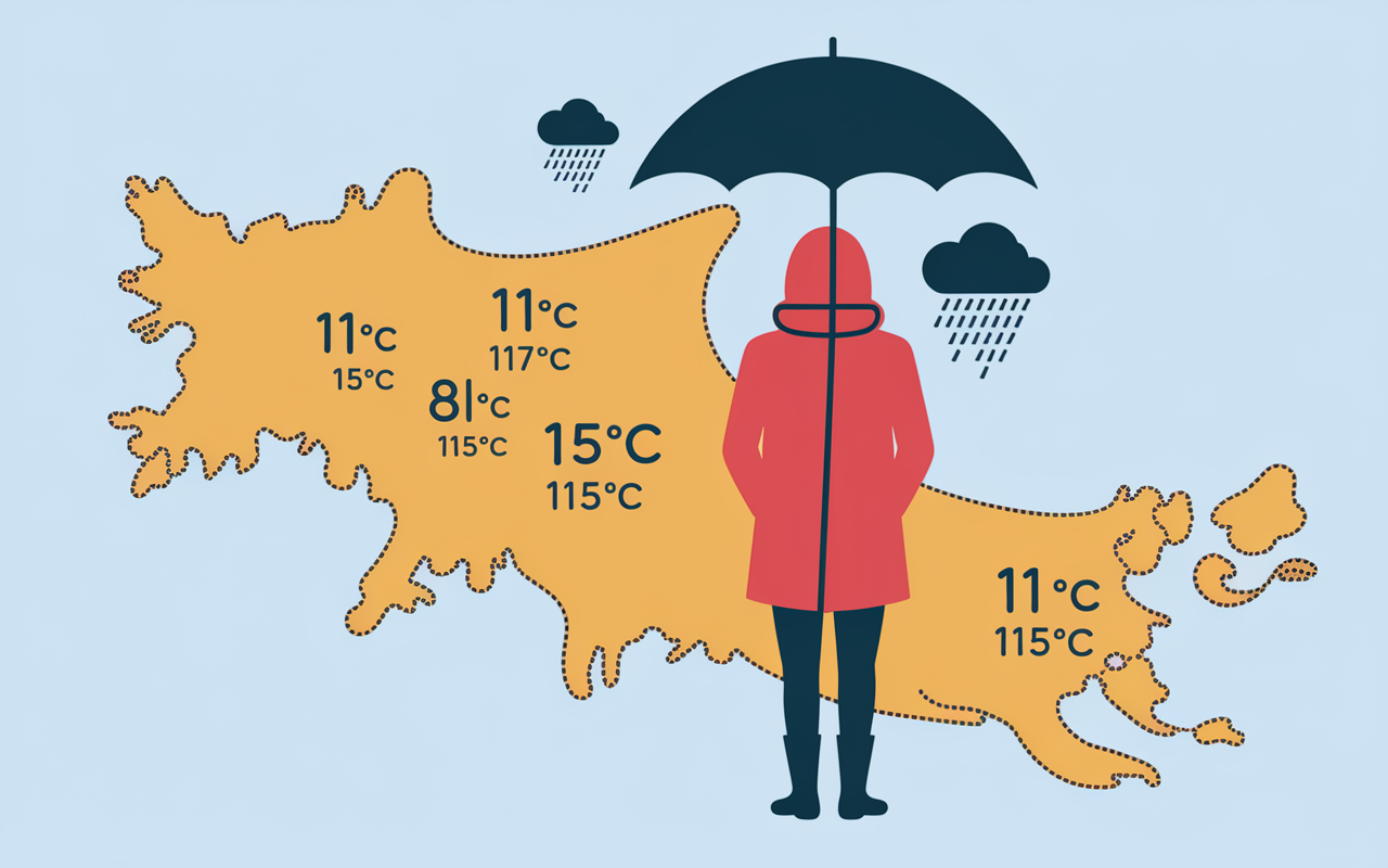 meteo sicile carte pictogrammes pluie vent