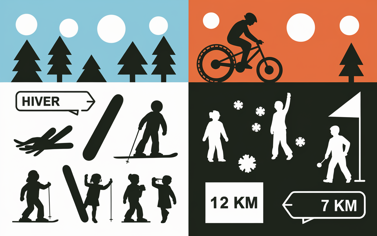Mont Serein sports hiver été enfants adultes