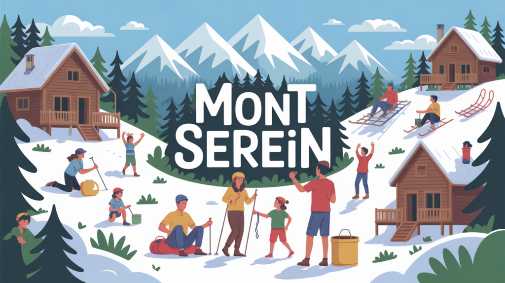 Mont Serein illustration familiale activités plein air