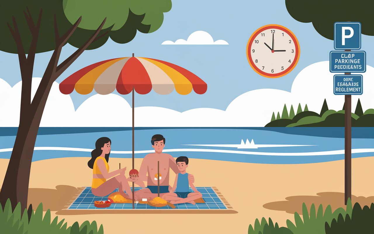 Plage de l'estagnol conseils visite famille arbres