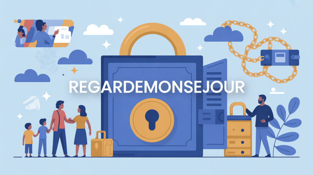 regardemonsejour illustration espace digital sécurisé famille