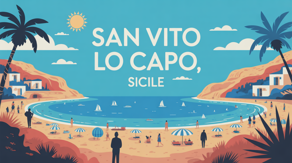 Plage san vito lo capo vue panoramique